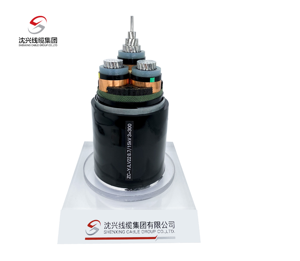 ZC-YJLV22 HV aluminum XLPE insulated PVC sheathed steel tape armored power cable
